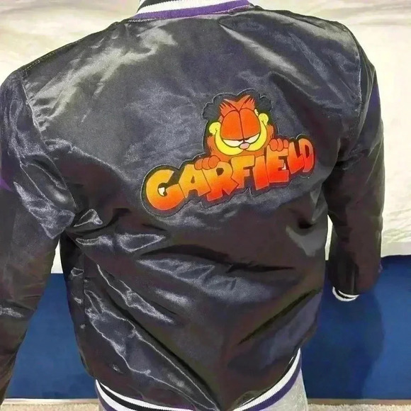 Garfield kids/youth unisex bomber jacket size medium - Picture 4 of 5